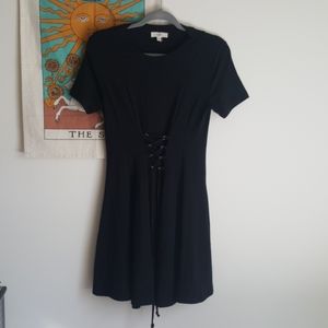 Entro black cinched/corset waist dress